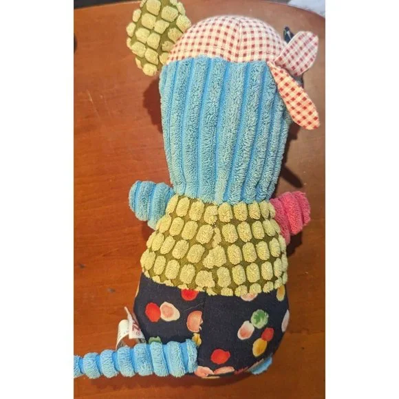 Ganz Matees Blue Green Floral Terry Cloth Pirate Plush Stuffed Toy 9" - Picture 4 of 9